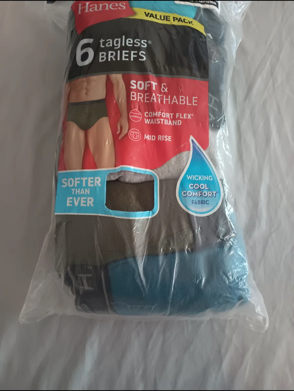 Hanes Men's Comfort Flex Mid-Rise Brief Underwears
